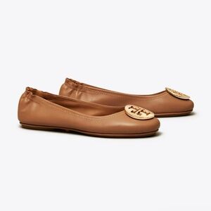 Tory Burch Minnie Ballet Flat Royal Tan/Gold